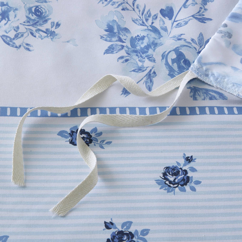 Housse de couette lavable avec rayures rétro, Édredon simple + 1 pièce supplémentaire