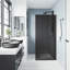 Zenith 34" W x 74" H Fixed Frameless Shower Screen with 3/8" Glass-99929943