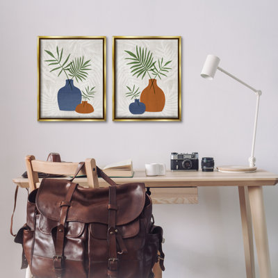  Ensemble de 2 vases flottants Mid-Century par Natalie Carpentieri