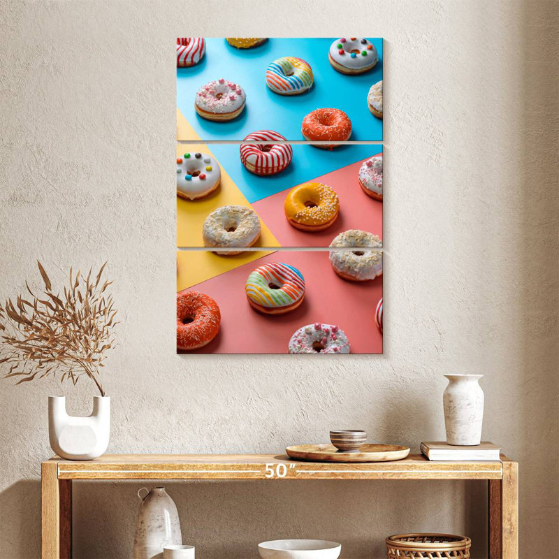 Yarlin Assorted Glazed Doughnuts, 38" H x 24" W