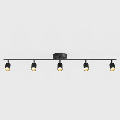 Plafonnier Shura avec têtes rotatives, ampoules DEL intégrées, pavillon encastré, 3000 K, 2240 lumens