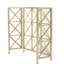 3 moustiquaires pour le foyer en fer, X, or rose / noir / or, H 29,53 po x l 49,91 po x P 14 po, barrière de sécurité pour le fer, or / noir / or, 29,53 po x 49,91 po x 14 po