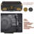 Record Player 3-Speed Bluetooth Suitcase Portable Belt-Driven Record Player With Built-In Speakers RCA Line Out AUX In Headphone Jack Vintage Turntable