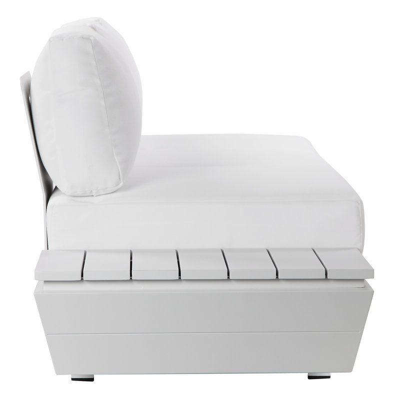 Yacht 3 Piece Outdoor Sectional Grey, White