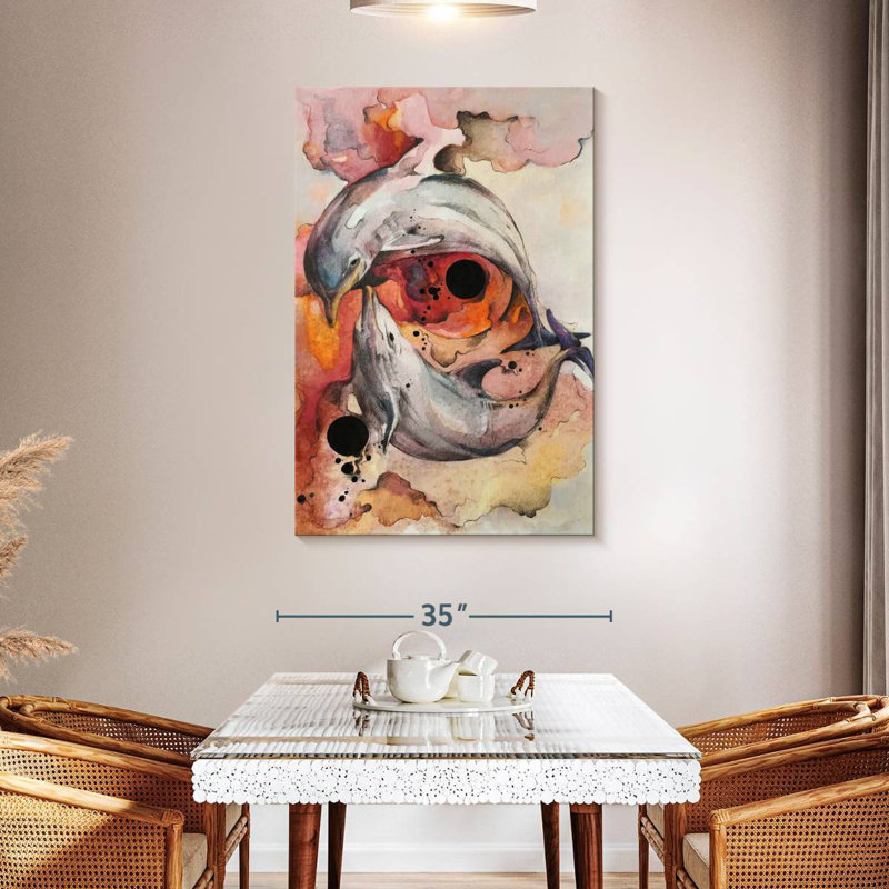 Hardie Dolphin Couple, 48" H x 32" W