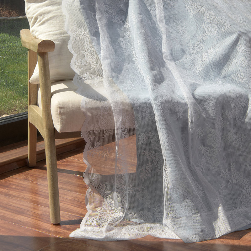 Evelina Room Darkening Curtain Panel Pair, Sky Blue, 52" x 96"