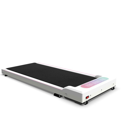 Portable Under Desk Walking Pad And Foldable Treadmill With Remote Control, Handle Bar, Incline, 2.0hp Motor, 0.5 - 5mph Adjustable Speed, 0% 8% 10% Ergonomic Handle, 300lbs Support For Small Spaces
