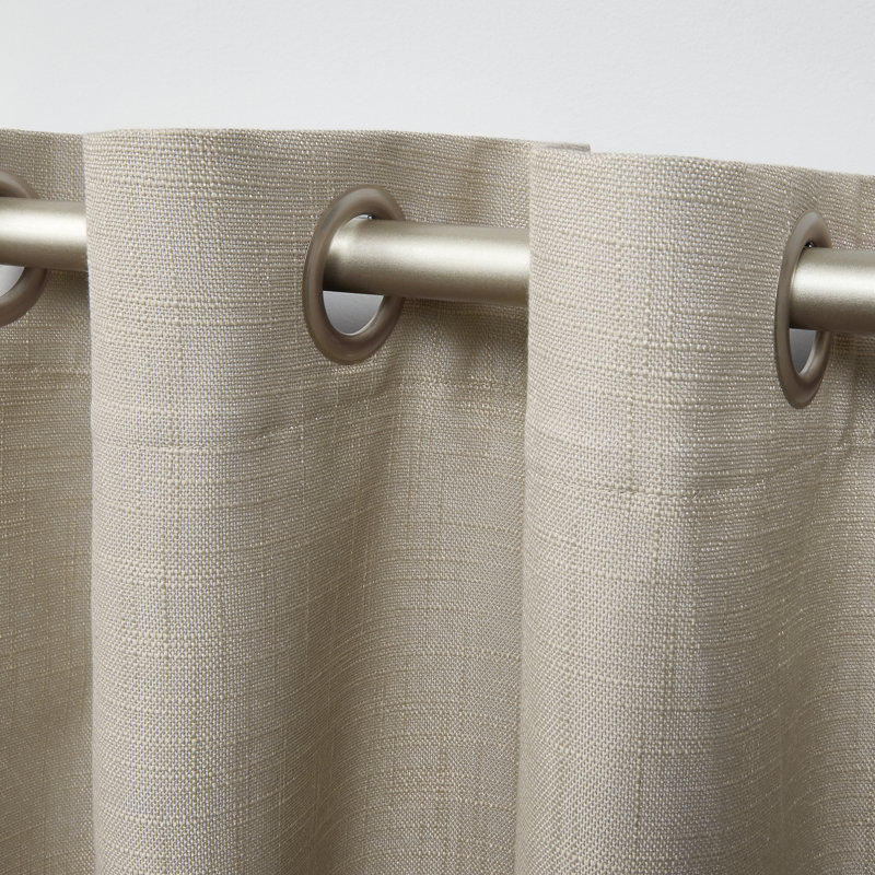 Leavens Max Blackout Curtain Pair, 52" W x 84" L, Beige