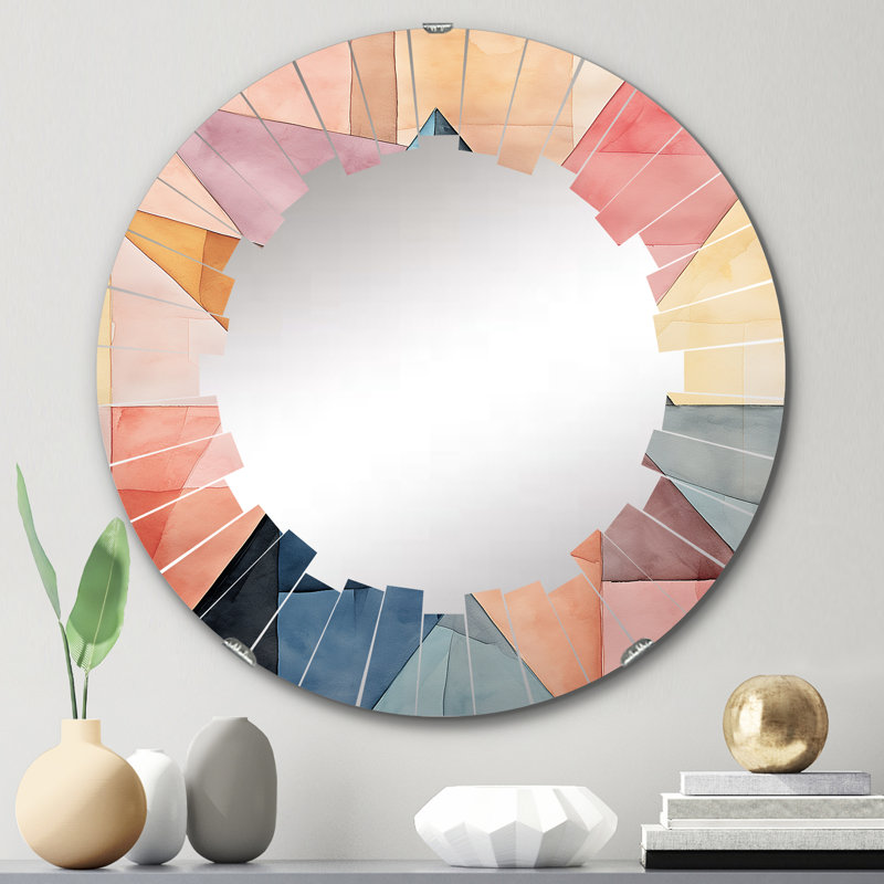 Colfield - Miroir mural moderne rond, 24 po x 24 po