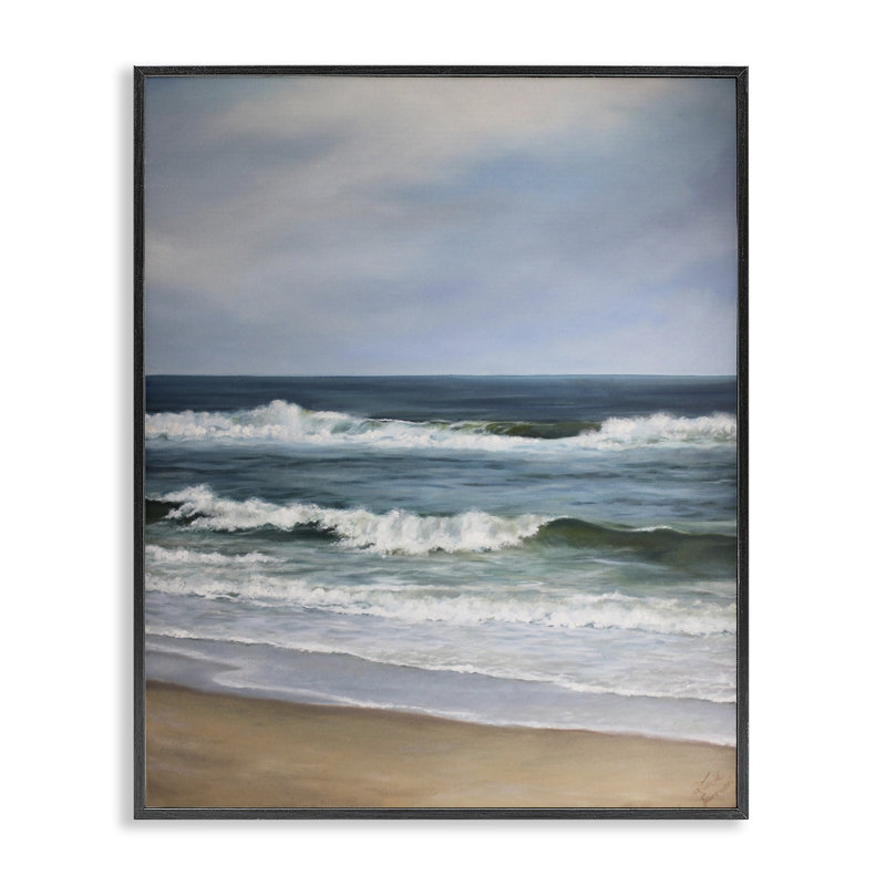 Atlantic Beach Coast, reproduction d'art par estampe numérique, design par Linda Sperrucci, H 30 po x l 24 po
