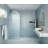 Maven 32 in. x 86.75 in. Fully Frameless Arched Fluted Single Fixed Shower Panel-91058931