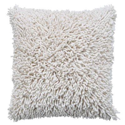Fringed Chenille Reversible Throw Pillow