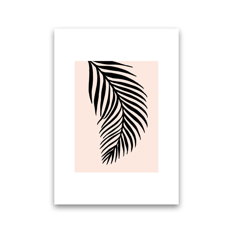 Palm Rose 1 - Print, 84.1cm H x 59.4cm W x 4cm D, Wrapped Canvas