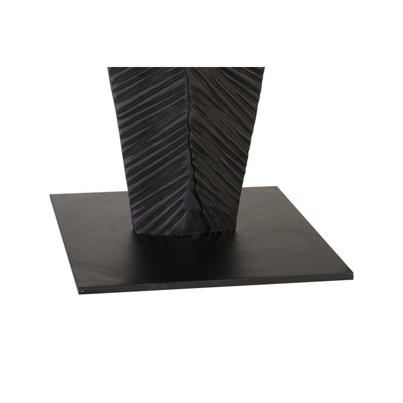 Carved On Stand Sculpture, Burnt, 74" H x 14" W x 16" D
