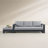 Hoyt 92.52” Outdoor Aluminum Sofa with 27.56" Versatile Ottoman-126671364-126671365