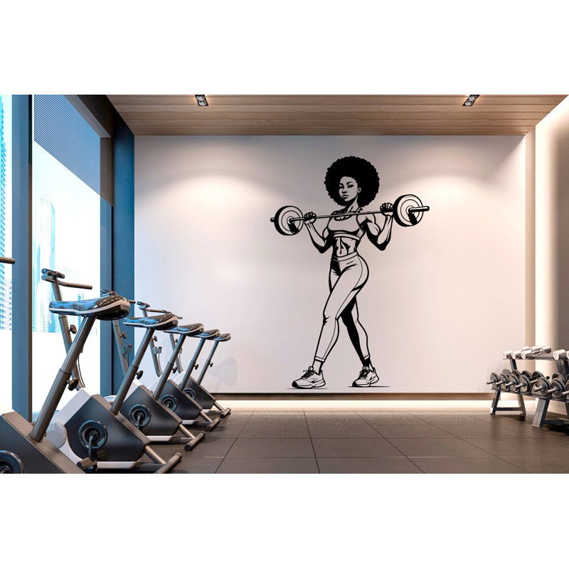 Adhésif décoratif gymnase, Beige, H 24 po x l 15 po