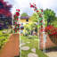 Treillis soutenant des plantes grimpantes arche de rose-88967612