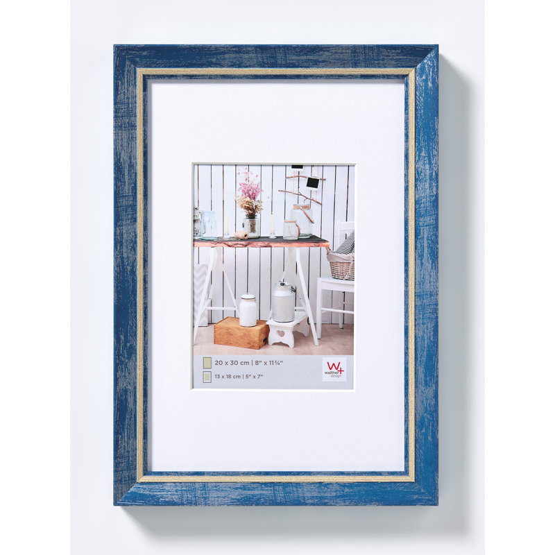 Mariscal Bevelled Picture Frame, Blue, 72.5cm H x 52.5cm W