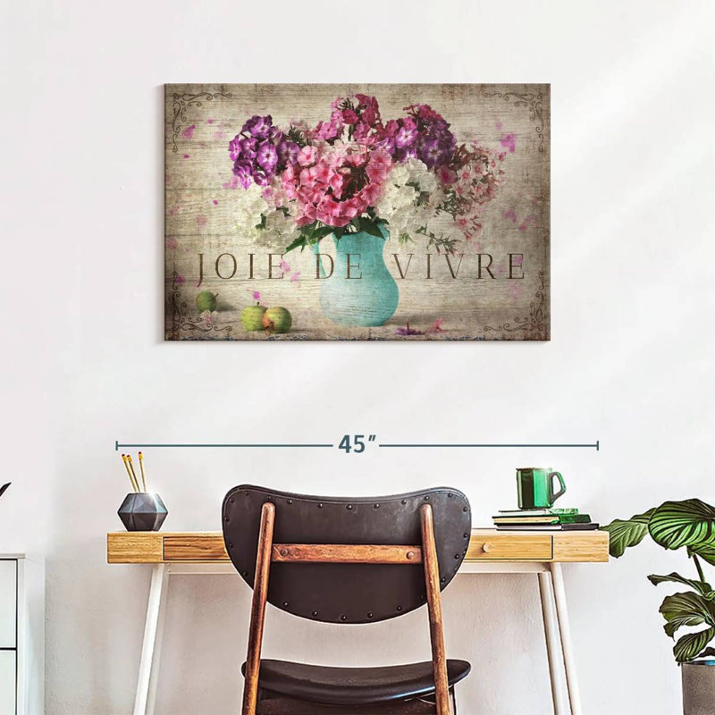 Harnek Wood Style Joie De Vivre, 24" H x 36" W