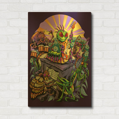 Tableau mural en métal doré « Insect Band » de Flyland Designs, 61 x 91 cm