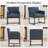 18.9" H Upholstered Armchairs with Metal Base-187942190