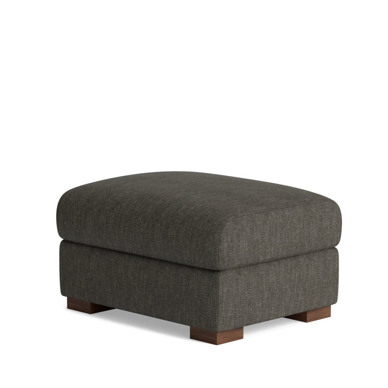 Catalina Ottoman, Performance Weave - Onyx