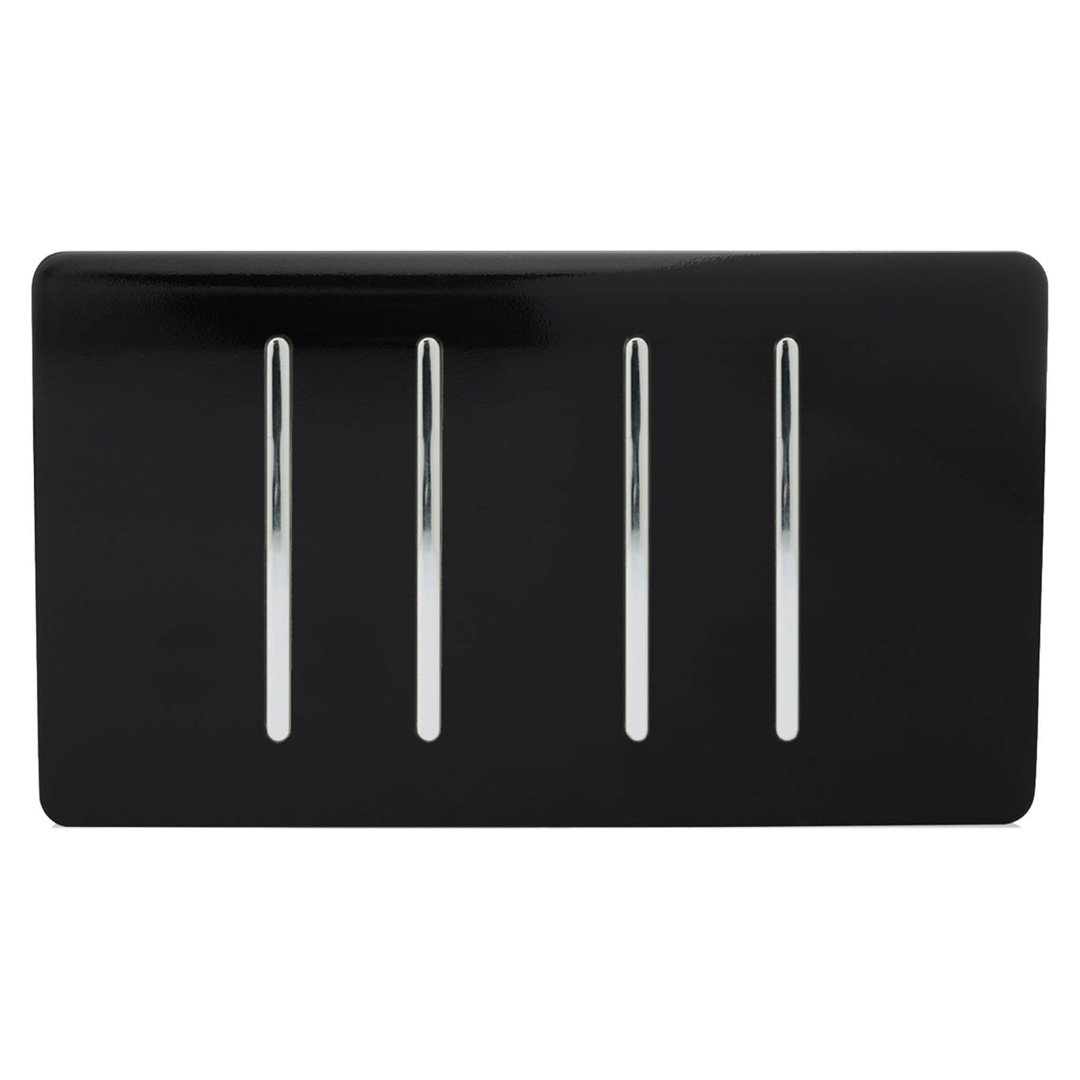 Trendi Switch 4 Gang Light Switch (1x 1 or 2 Way & 3 x Intermediate)