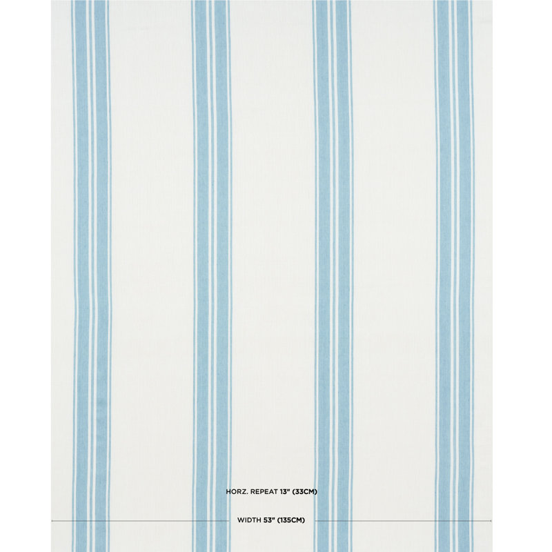 Tissu rayé Schumacher x Mark D. Sikes Brentwood
