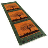 Fine Hand knotted Persian Gabbeh Runner 2'8'' X 8'2''