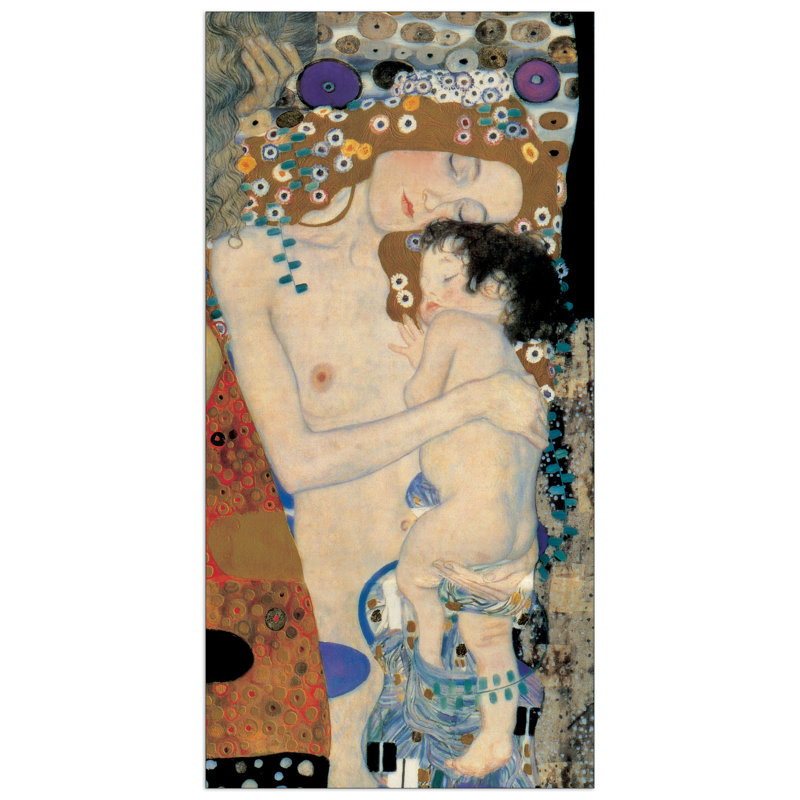 Mother And Child by Klimt - Single Picture Frame Print on MDF