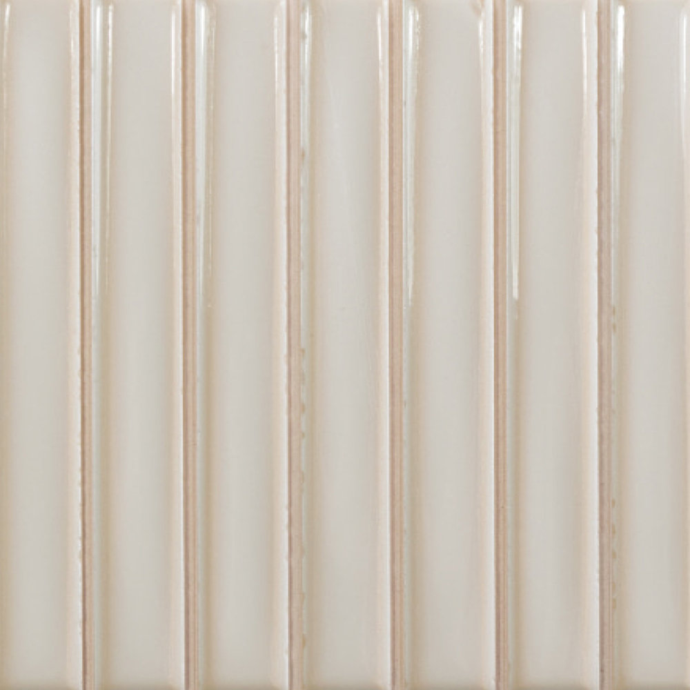 Love Bars 5" x 10" Glossy Tile, Deep White