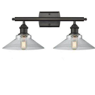 Éclairage pour salle de bain à intensité variable 2 lumières Newton St Loe
