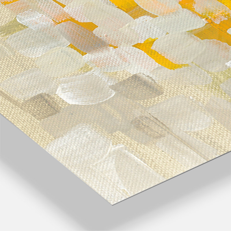 Glam Yellow Explosion Blocks - Horloge murale moderne