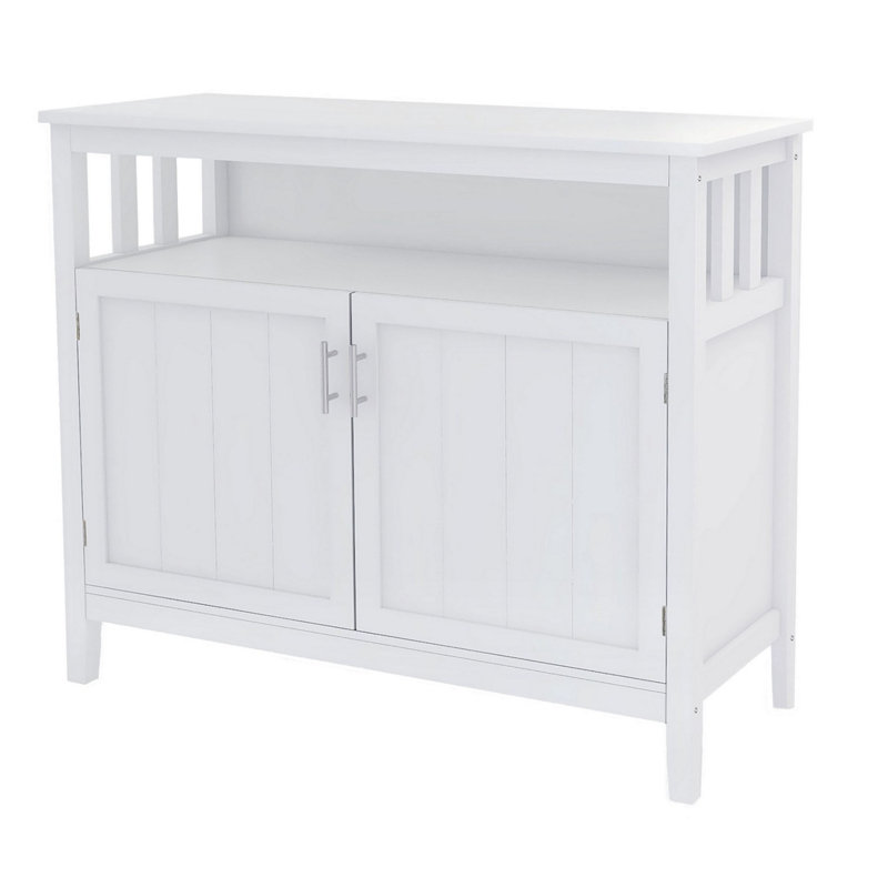 Buffet Ashalina, H 34,25 po x l 39,96 po x P 15,75 po, Blanc blanc