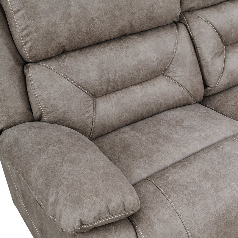 Aprill Upholstered Reclining Curved Sectional Symmetrical