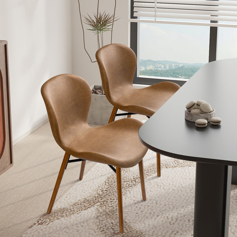 Chaise d'appoint Milin, Kaki, Brun