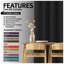 Decorative Blackout Curtain Panels Pair with Eyelet Top and Tie Backs, Polyester Window Drapes for Bedroom Living Room-126391941-126391948