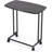 C Shape End Tables,TV Tray Couch Table With Removable Wheels,Metal Movable Sofa Side Table For Living Room,Bedroom,Black