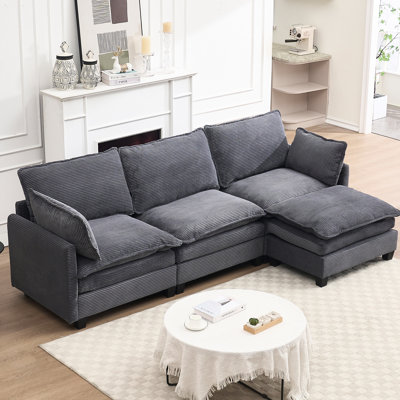 Velours à assise profonde avec structure en fer - Fabrication de meubles de salon