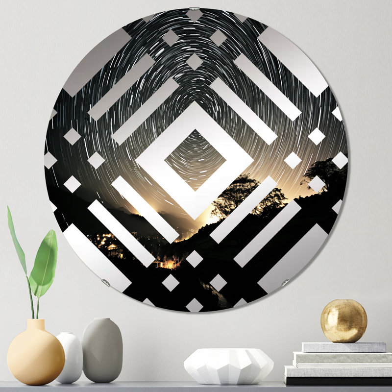 Aquavion - Miroir décoratif diamant, 31,4 po x 31,4 po