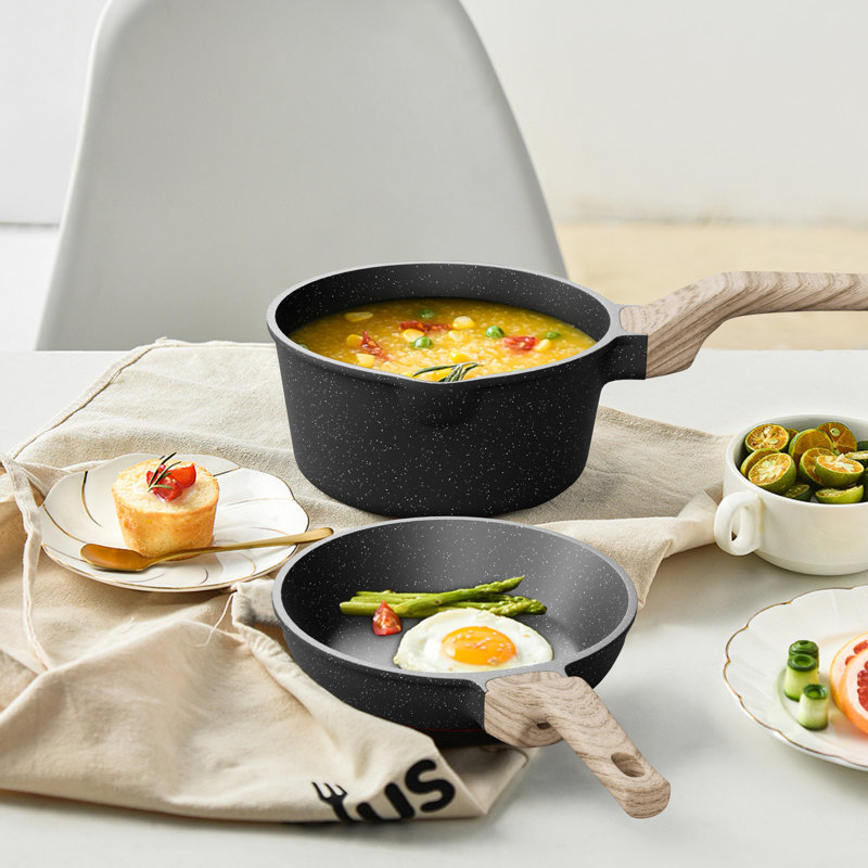Ensemble de batterie de cuisine antiadhésive en aluminium 20 pièces