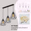 Carnbrock 3 - Light Black Kitchen Island Pendant-417164553