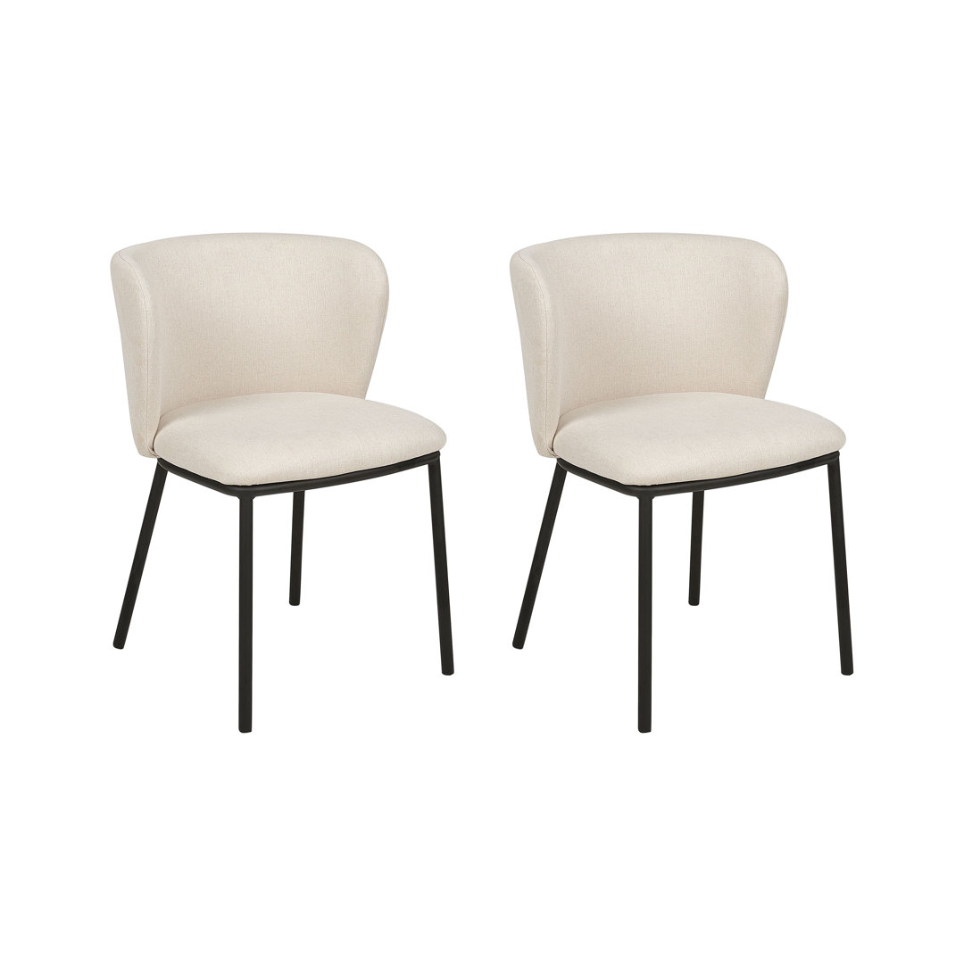 Mina 40cm H Velvet Upholstered Metal Full Back Side Chair