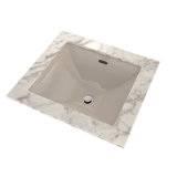 Legato™ Vitreous China Rectangular Undermount Bathroom Sink with Overflow