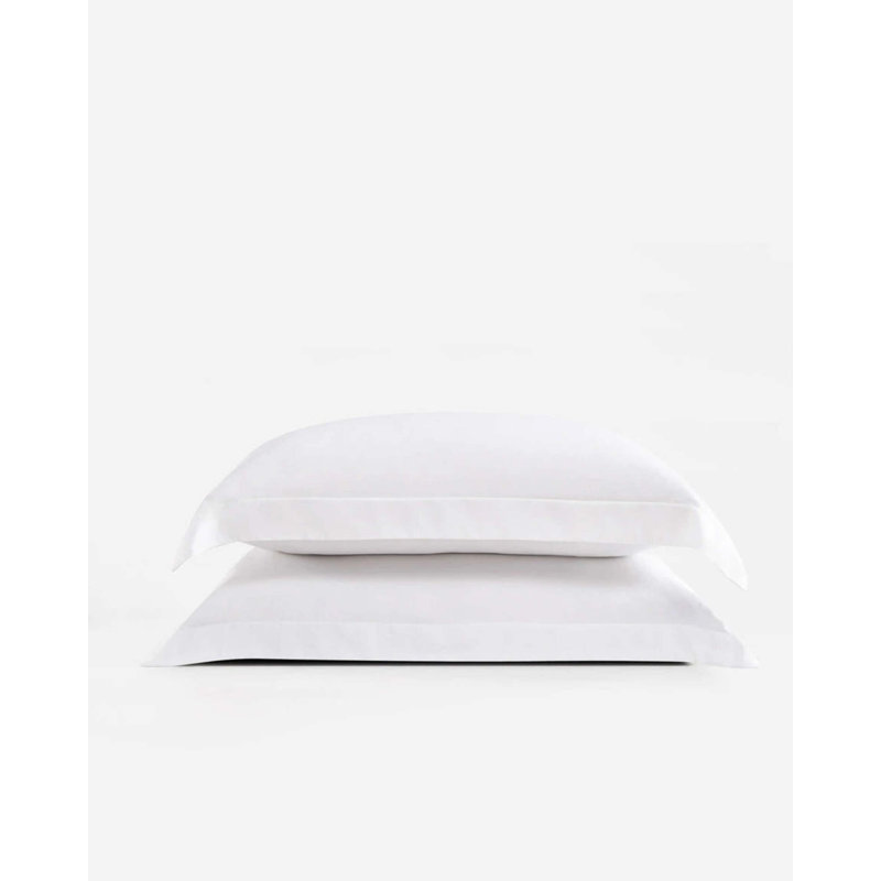Natural Sham Set, Standard, Clear White