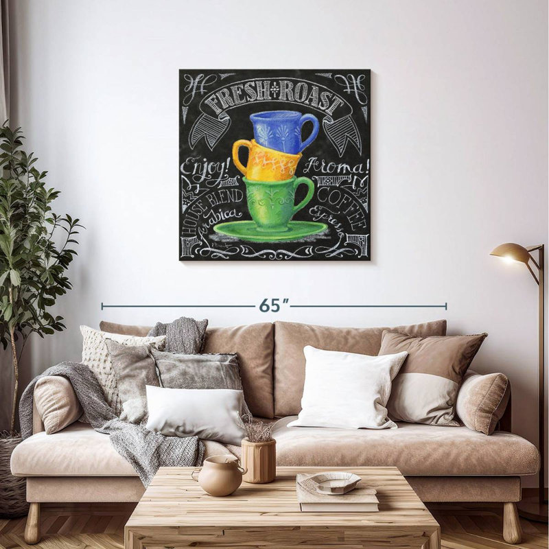 Yarlin Chalkboard Coffee I, 36" H x 36" W