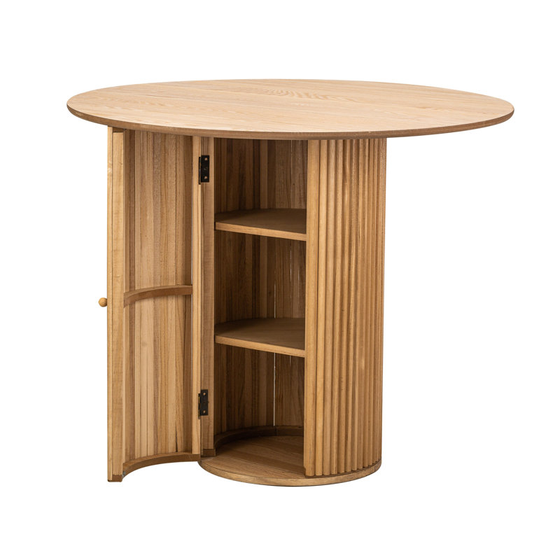 Table de salle à manger Walton, Marbre, Brun
