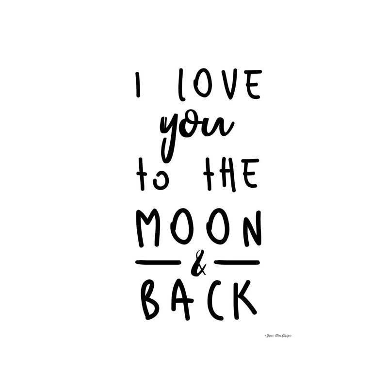 To The Moon - Print on Canvas, Wrapped Canvas, 66.04cm H x 45.72cm W x 3.81cm D