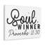Écriture sur les murs Proverbes 11 h 30 «Soul Winner», verset biblique sur toile, Christian-757336067
