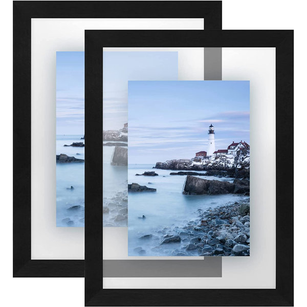 Illusions Floater Frame, 16x20 Black - 3/4 Deep